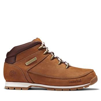 Timberland Euro Sprint Mid Hiker - Hnede Turistické Topánky Panske, T0096SK